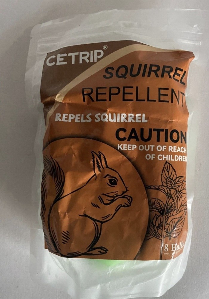 CETRIP  Squirrel Deterrent 8 Balls  -New