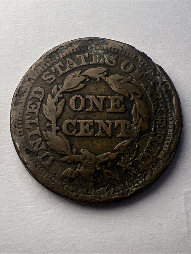 1849 Large Cent Damaged #1686