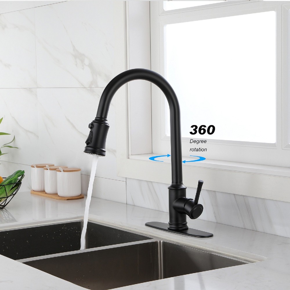 Touch Kitchen Faucet with Pull Down Sprayer, Single Handle High Arc Motion