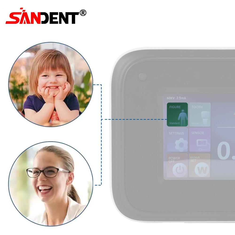 SANDENT X Mobile Unit System Ray Digital Machine High Frequency w/ Shield USA