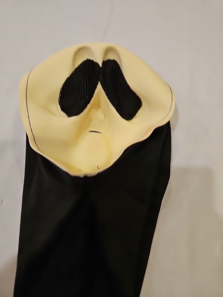 Vintage Scream Mask Black Hood Style