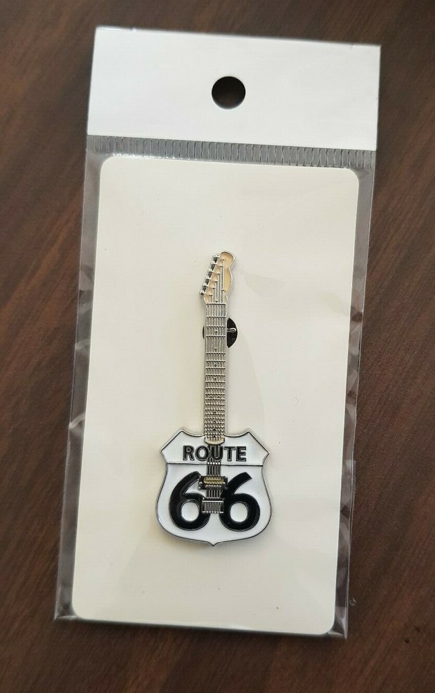 ROUTE 66 GUITAR LAPEL,HAT,JACKET PIN