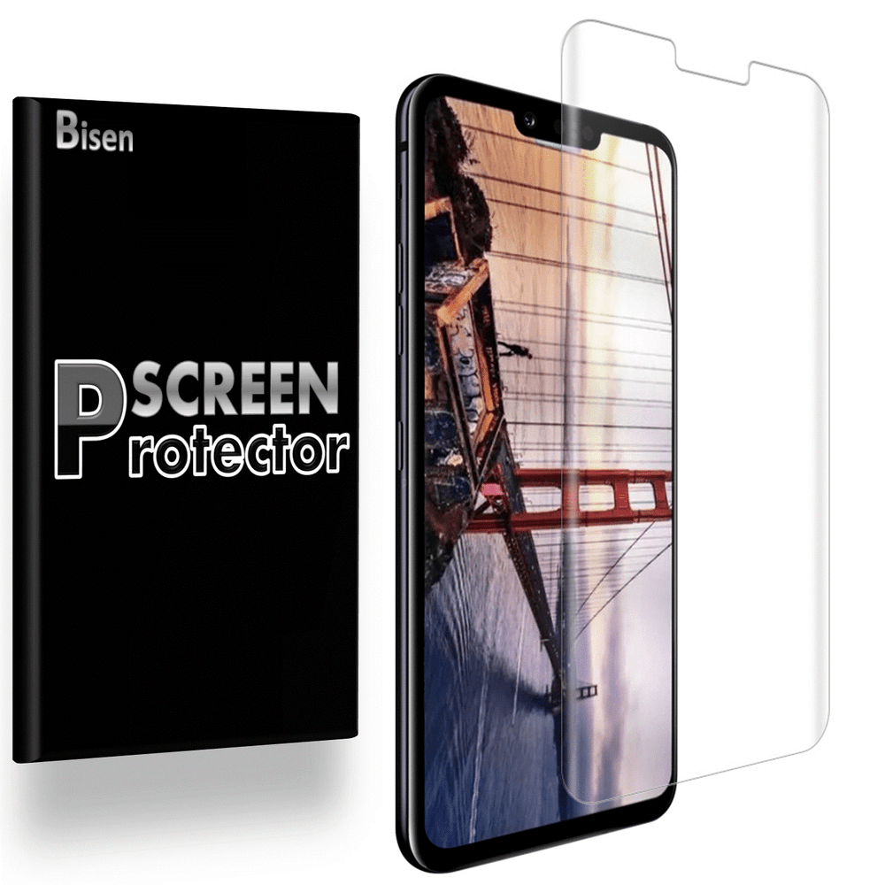 For LG G8 ThinQ [2-PACK BISEN] FULL COVER Clear Screen Protector Guard Shield