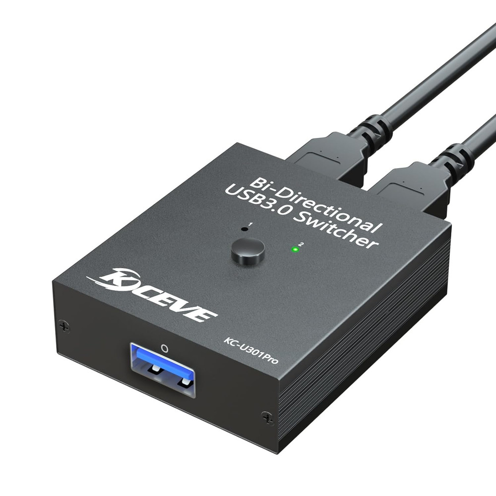 USB 3.0 Switch Selector, Bi-Directional USB Switch 2 in 1 Out / 1 in 2 Out, USB