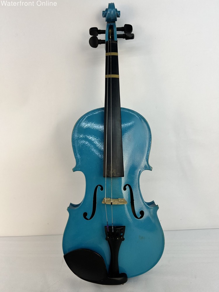 ViolinSmart Student Violin 4/4 Size Blue in Case Strings Instrument