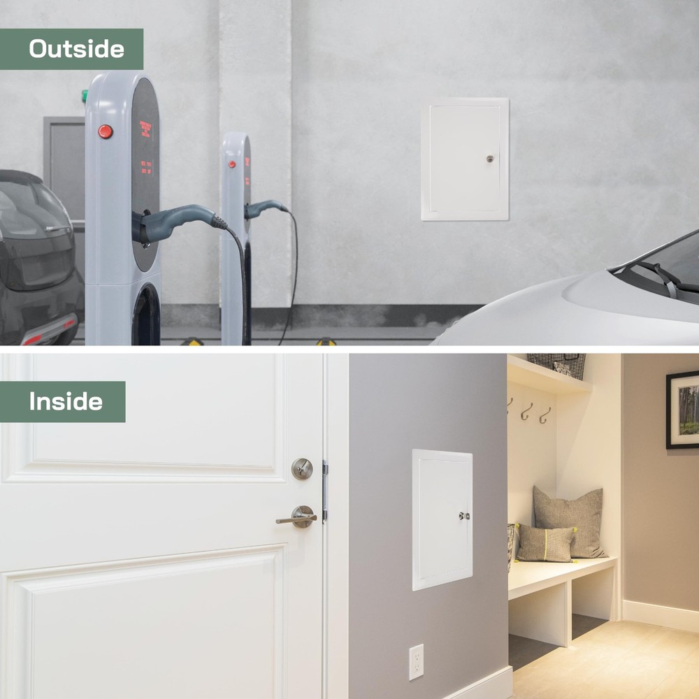 Vent Systems 8'' x 12' Inch Lockable Metal Access Panel - Easy Access Doors with