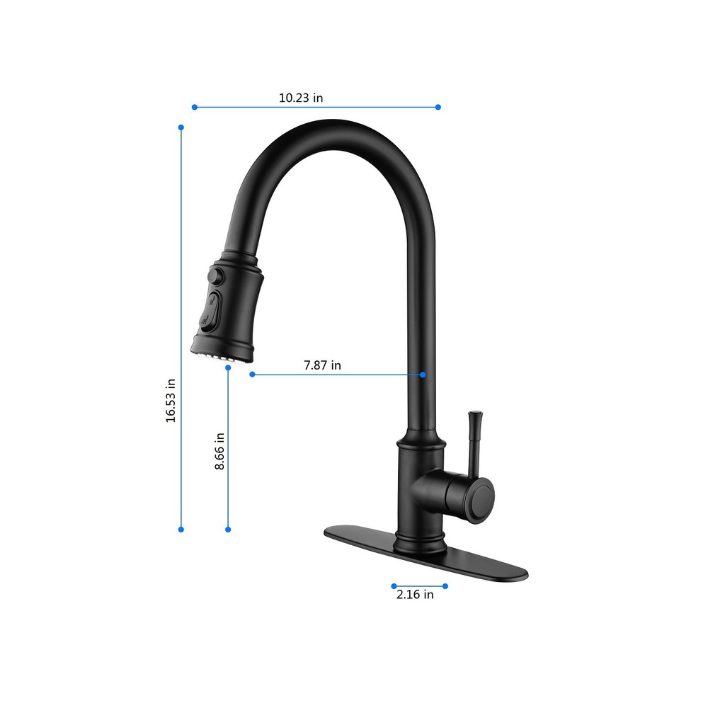 Touch Kitchen Faucet with Pull Down Sprayer, Single Handle High Arc Motion