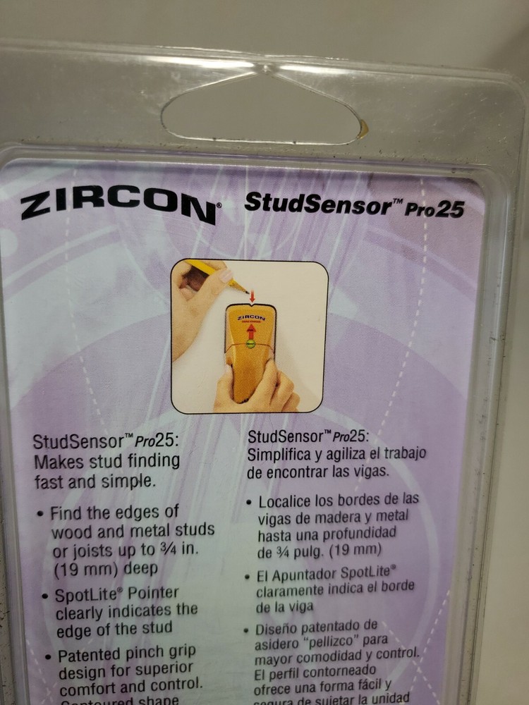 Zircon StudSensor Pro25 Stud Finder With Picture Hanging Kit 69575