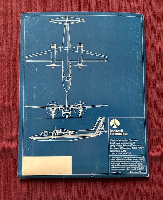 Rockwell Commander 690B 1978 Brochure