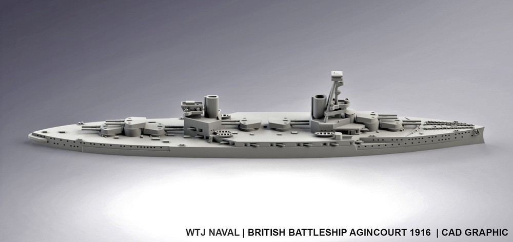 1:700 HMS Agincourt 1916