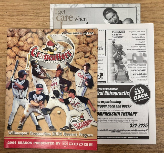 9 Williamsport PA Baseball Programs Bills Cubs Crosscutters 1987-2005