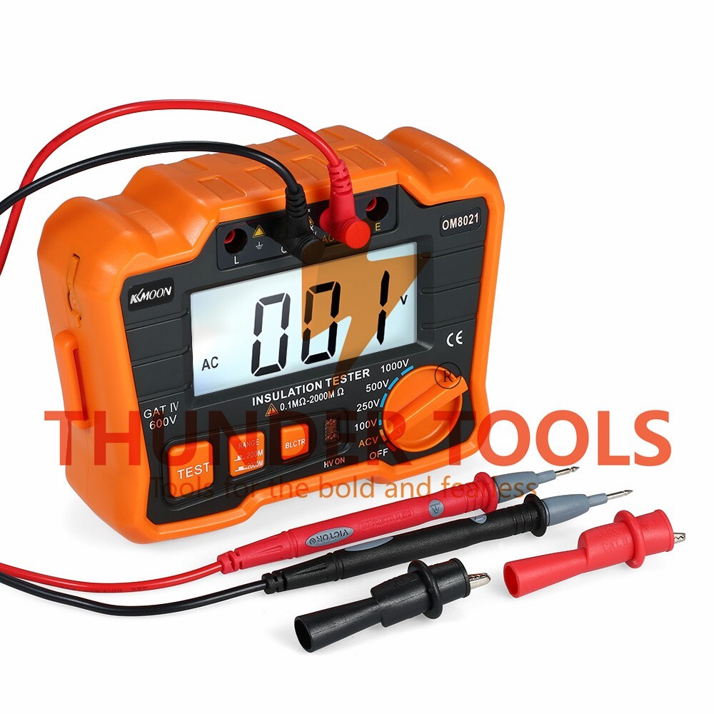 Thunder Tools KKmoon Insulation Resistance Tester DCV ACV Meter 1000V