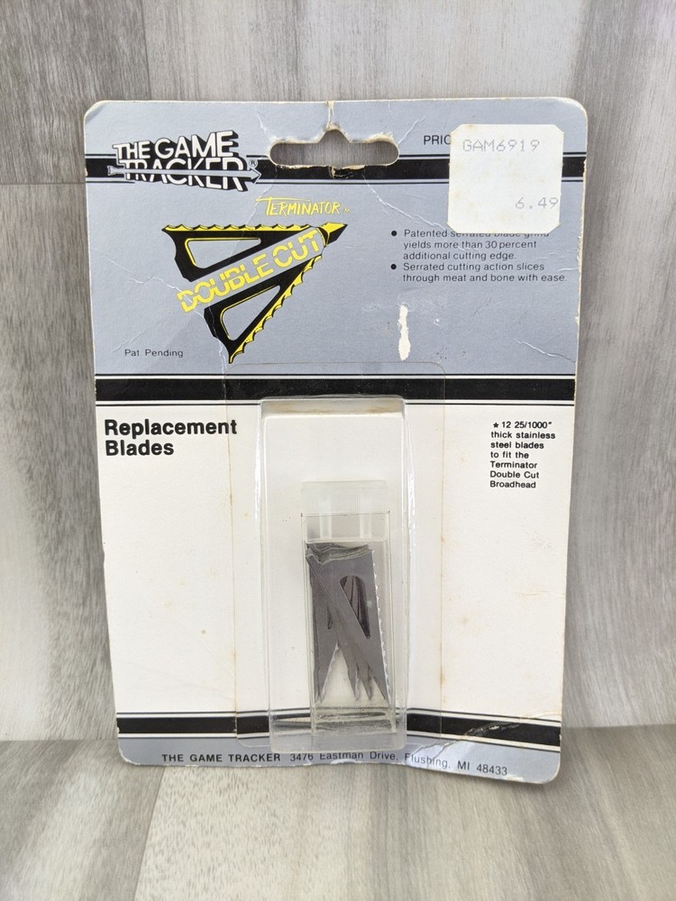 Game Tracker Terminator Double Cut Broadheads Replacement Blades - 12 Pack
