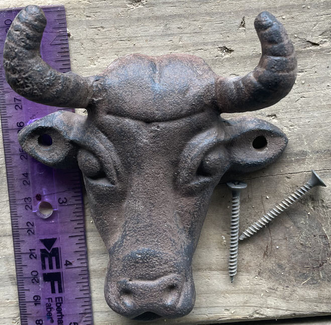 Bull Head Hook - Antique Reproduction