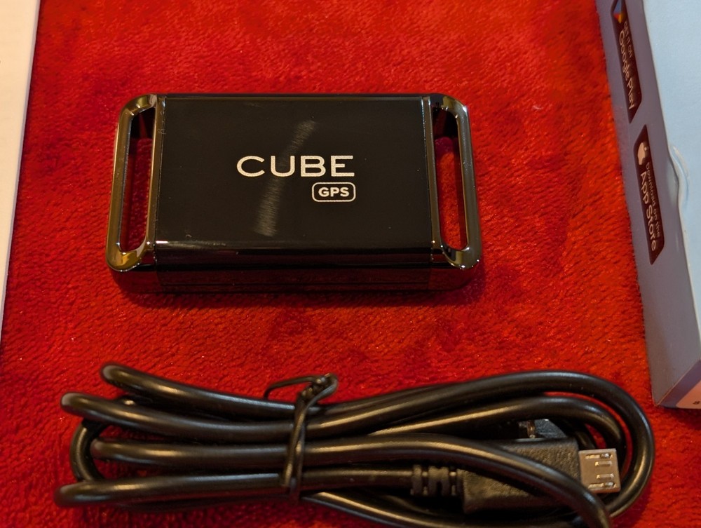 Cube GPS Tracker with Collar attachments , Real-Time Tracking - 4G Cellular