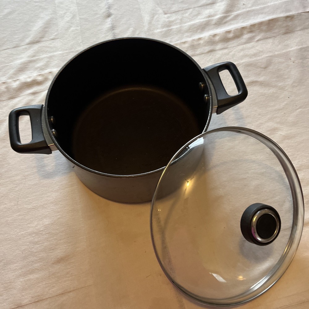 Anolon Anodized Nonstick Maximum Durability Cookware Set 6 Piece Black