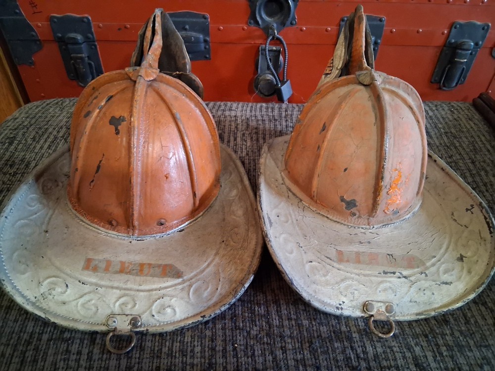 2 HIGH EAGLE FIRE HELMETS