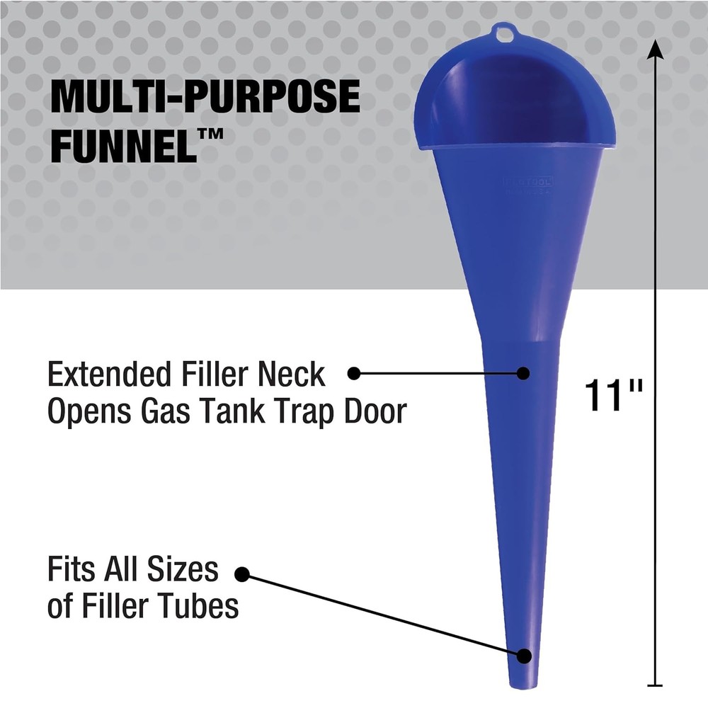 3 Pack Super Funnel Trio Multi Purpose Plastic Funnel Set Multi Purpose New