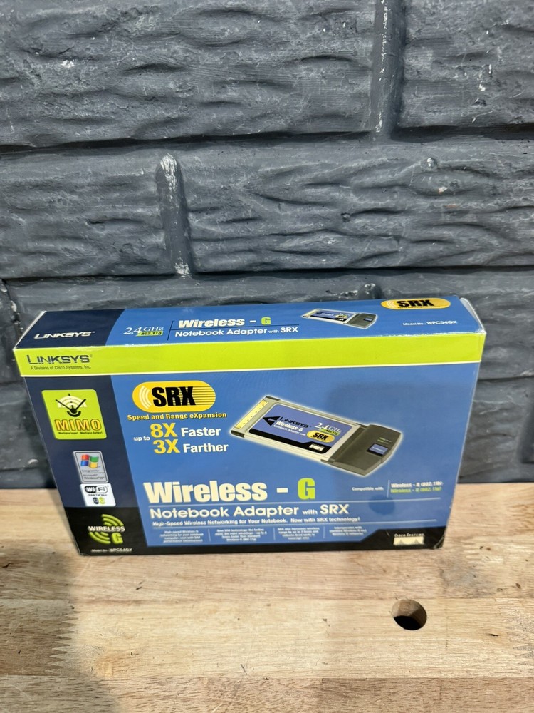 Linksys Wireless-G Notebook Adapter With SRX WPC54GX
