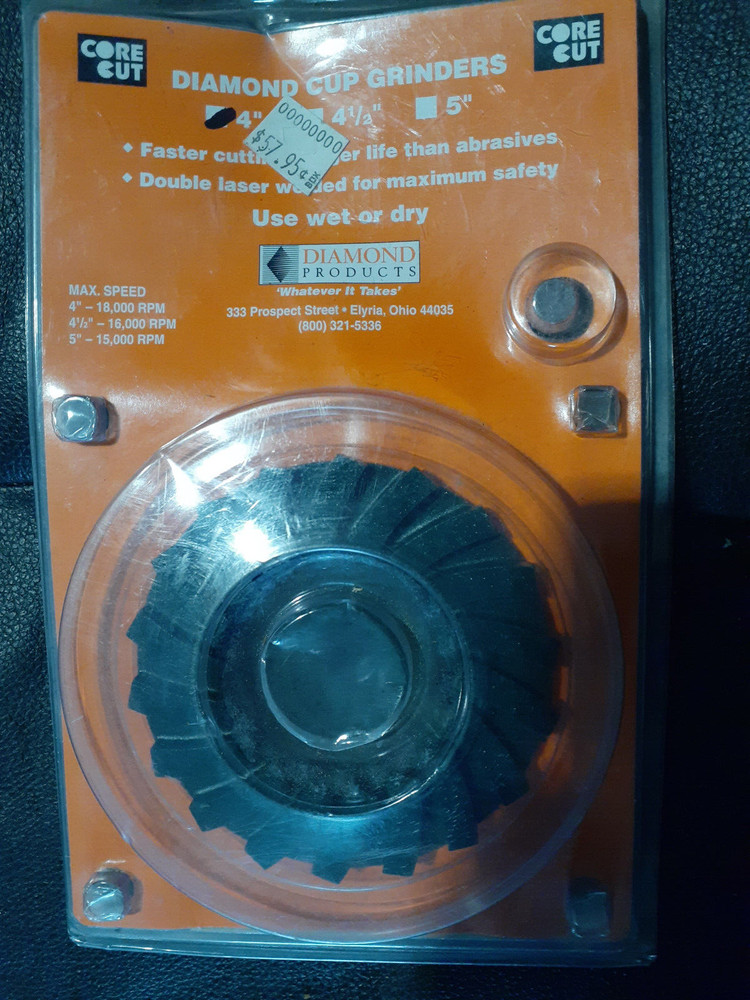 diamond 4 inch cup concrete grinding wheel