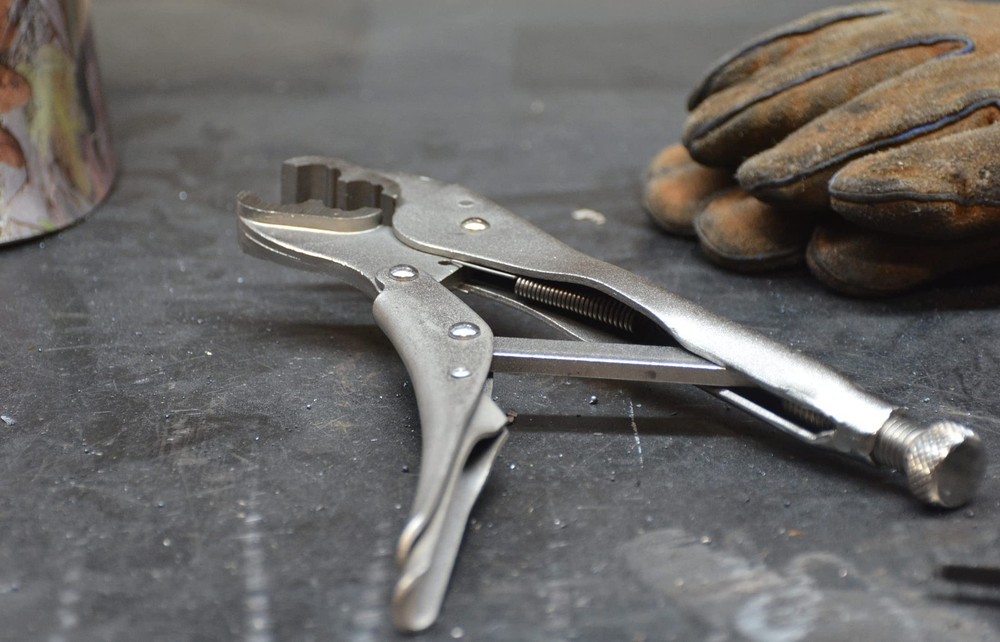 Hot Max 24124 Oxy-Acetylene Hose Crimping Tool, Locking Plier Type