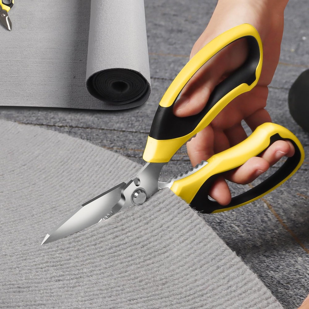 Utility Scissors Heavy Duty: sharp Scissors All Purpose heavy duty, Easy Cutting