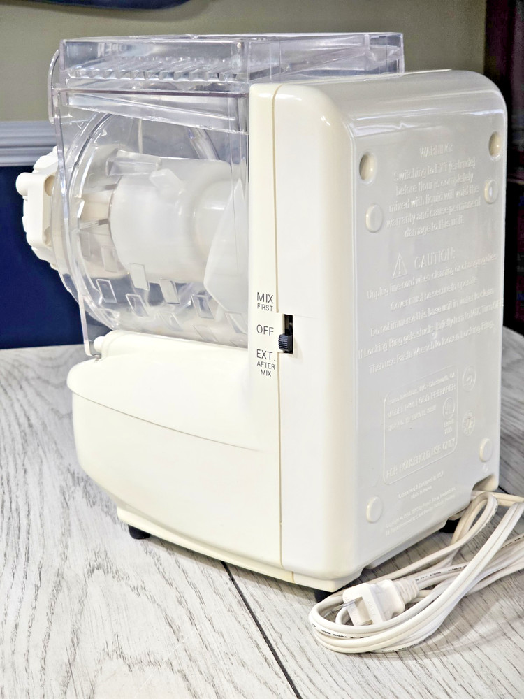 Popeil's P400 Automatic Pasta Maker Machine Multiple Attachments - Tested WORKS