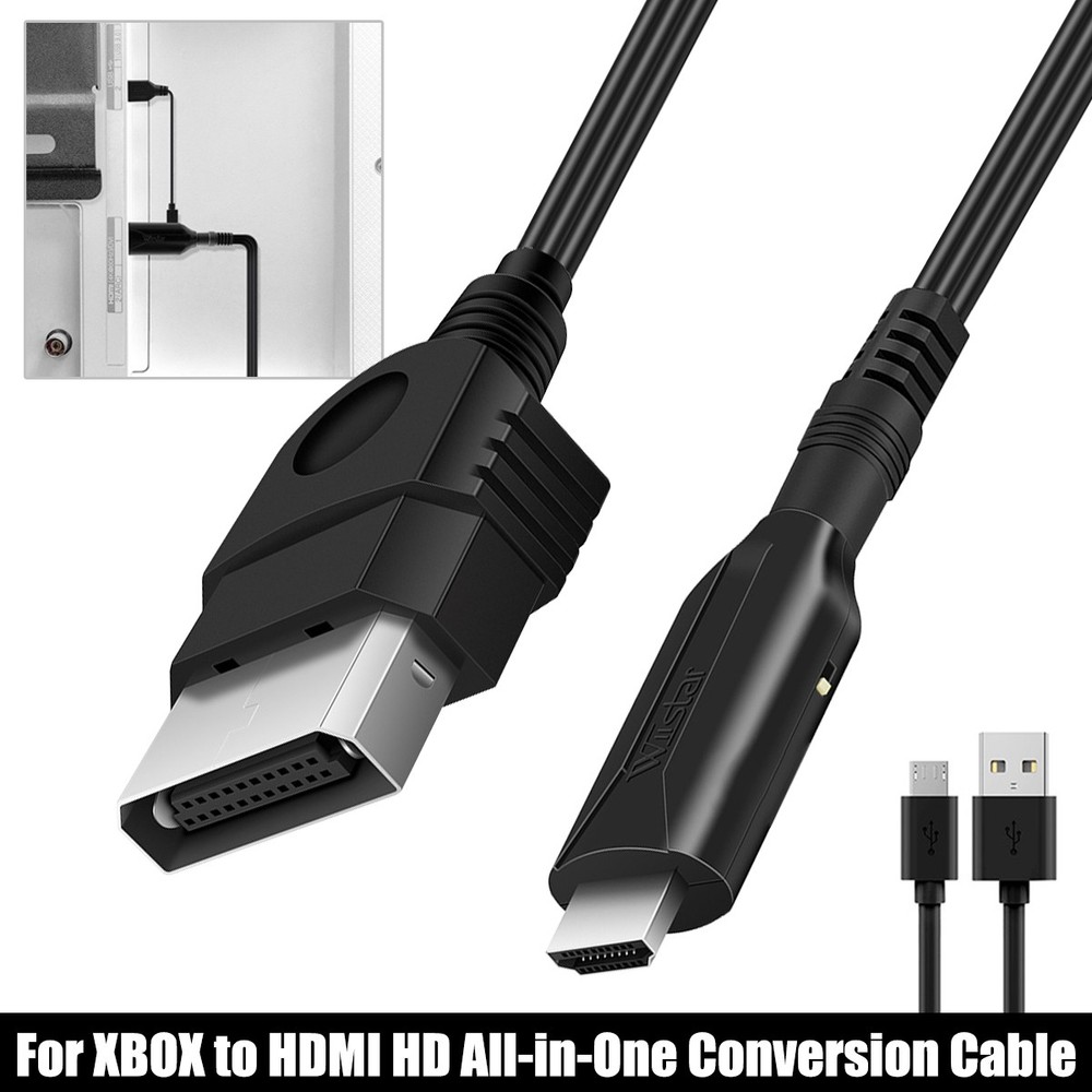Original Xbox to HDMI Converter Adapter Fit Microsoft Xbox Console Controller