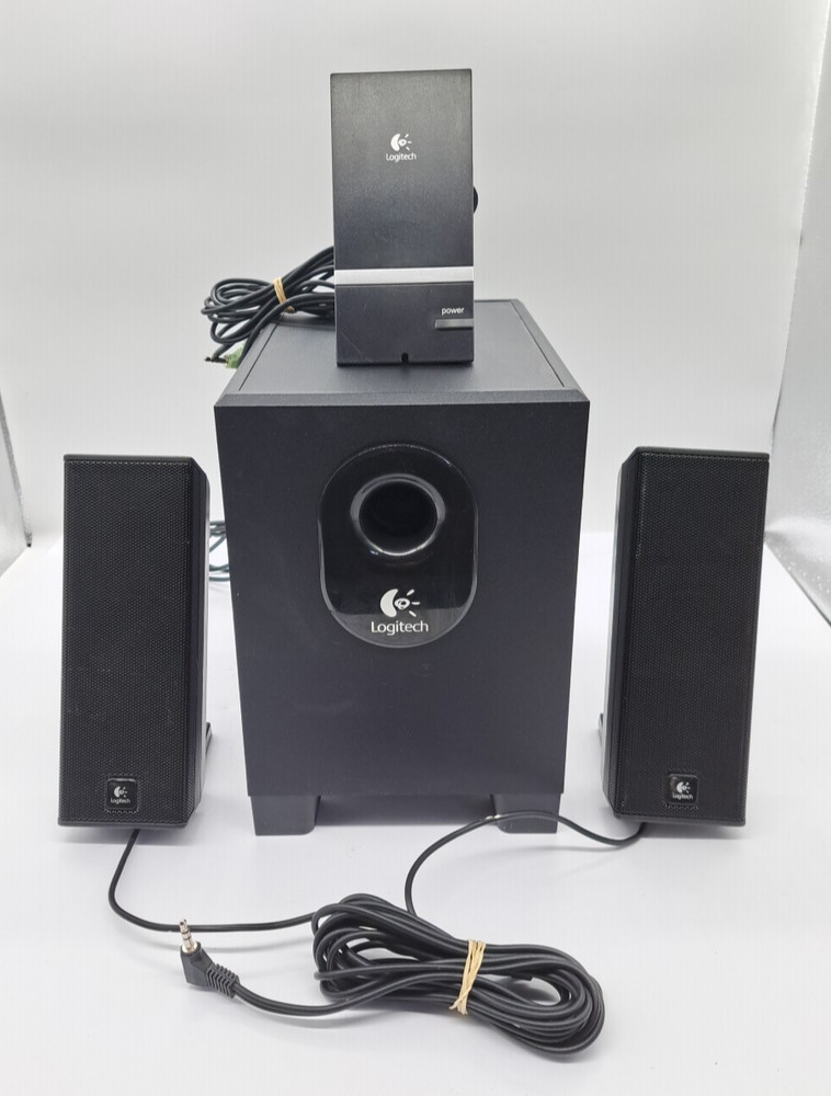 Logitech Tested X-240 Computer 3 Speaker System Active Sub
