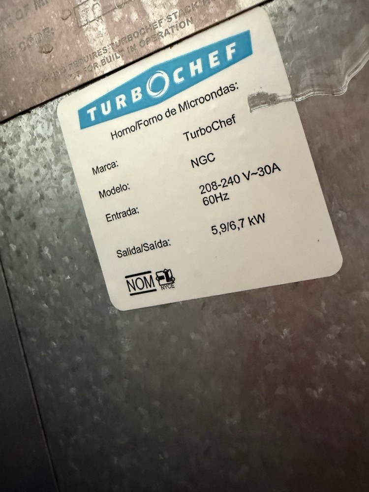Turbo Chef Tornando Countertop 208-240 Single Phase