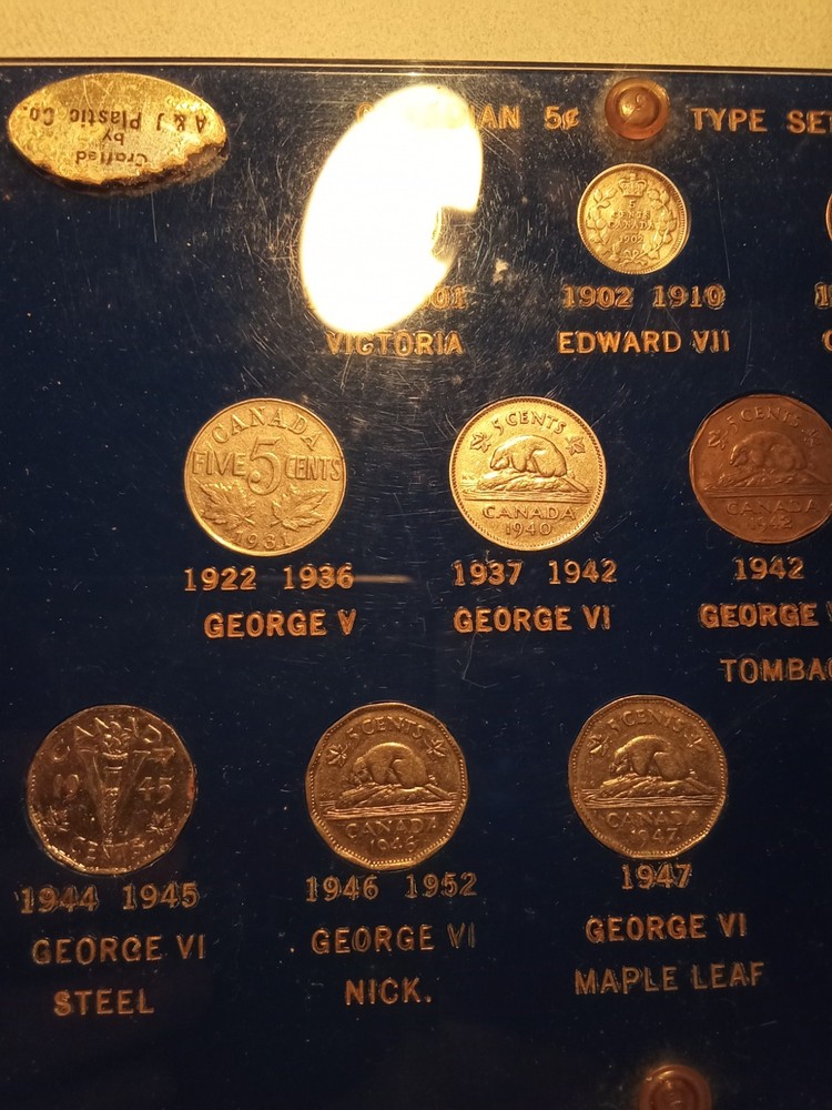 Canadian 5 Cent Type Set