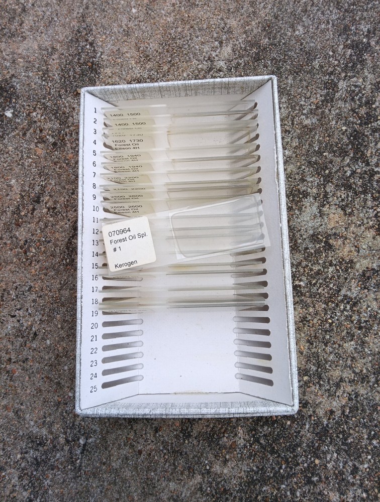 20 Forest Oil Spl. Microscope Slides