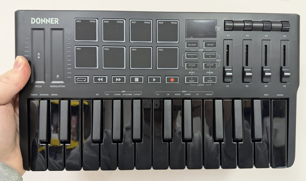 Donner DMK-25 Pro Black USB Multi Mode Control MIDI Keyboard Controller