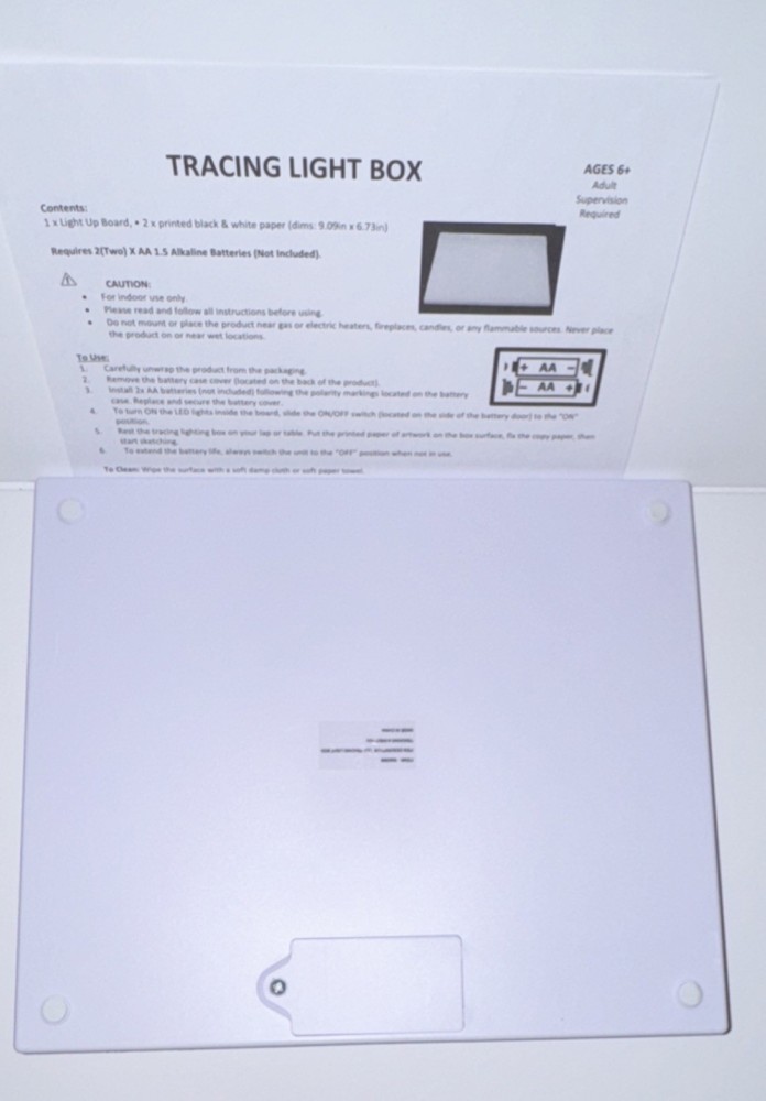Tracing Light Box for Drawing and Art Projects