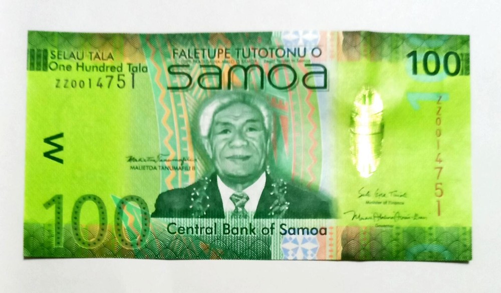 Samoa 100 Tala  Prefix ZZ Replacement UNC