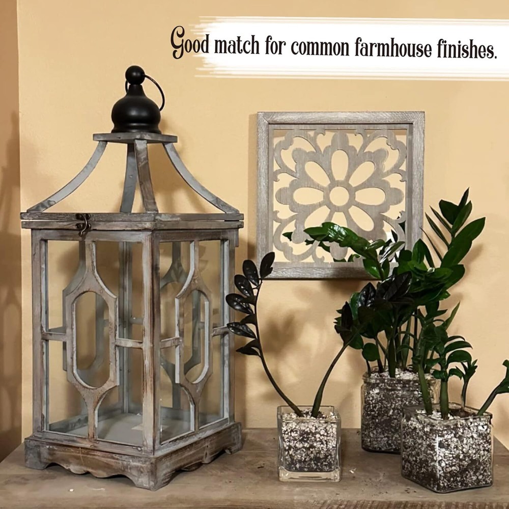 Square Mandala Cutout Wall Mirror Decor - Kitchen Entryway Decorative Mirror
