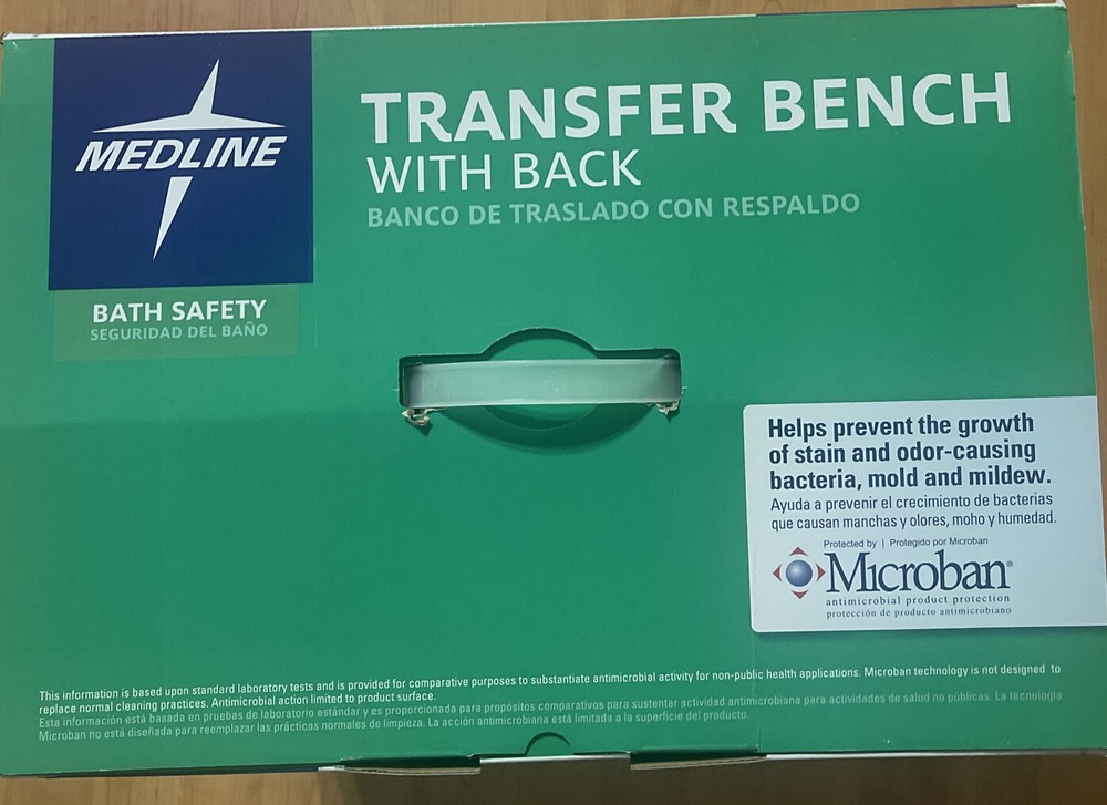 Medline Microban Medical Bath Bench
