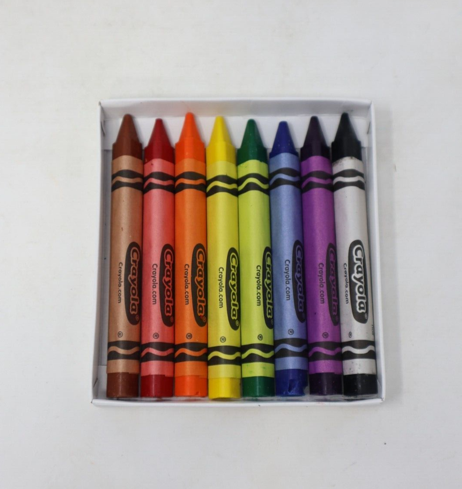 Crayola Anti-Roll Triangular Crayons, 8 Classic Colors
