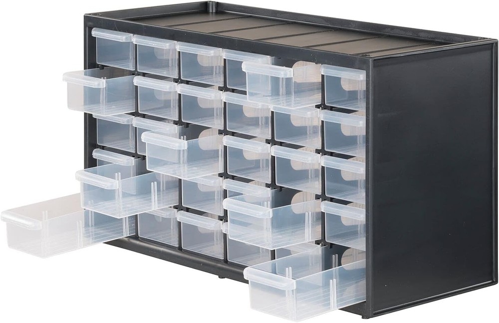 Stackable 30 Drawer Plastic Storage System CRAFTSMAN CMST40730 for Garage