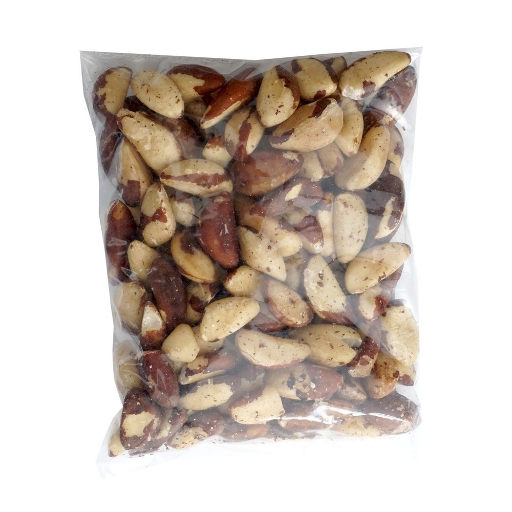 Raw Brazil Nuts, 1 Pound Bag, No Shell, Whole, Hampton Distribution