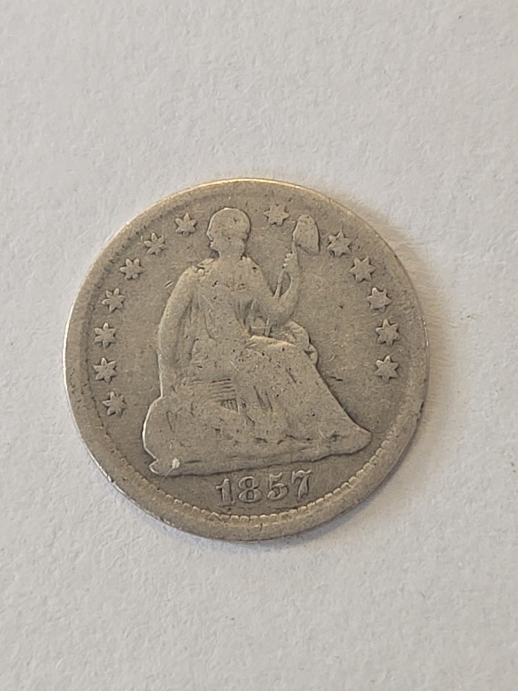 1857 Seated Liberty Half Dime #1513