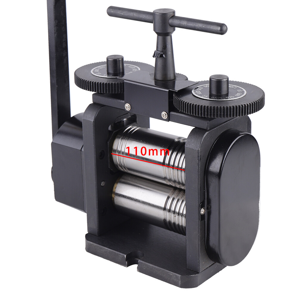 110mm Manual Combination Rolling Mill Machine Jewelry Press Equipment & Handle