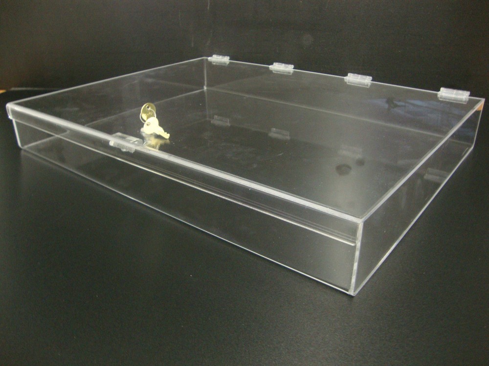 DS-Acrylic Countertop Display 24" x 18" x 3" Locking Security Showcase CUPCAKE