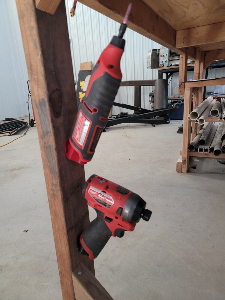 Quantity 5 - Angled Milwaukee M12 Tool Storage Mount - Holder - Hanger - Rack