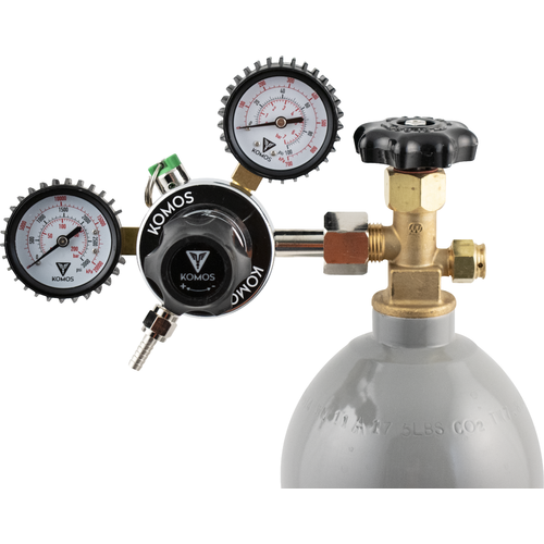 KOMOS® Dual Gauge CO2 Regulator