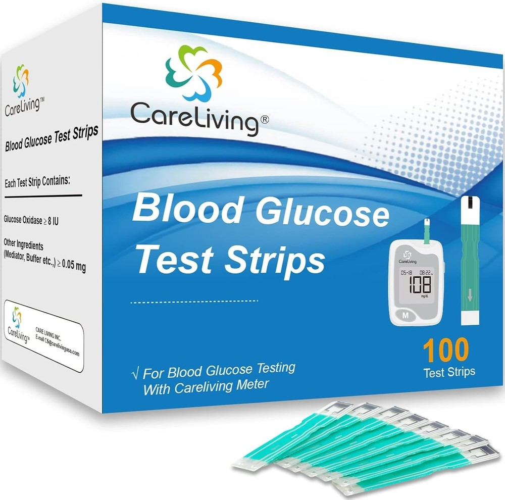 Blood Glucose Test Strips, for Diabete Sugar Testing, 100 Count...