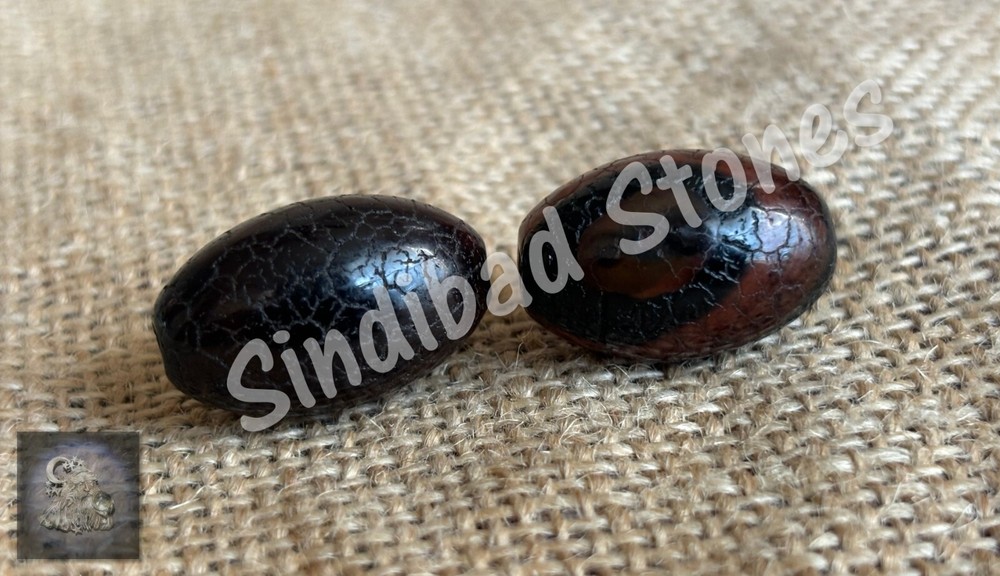 Sulaimani Agate Yemeni Original, 2 antiques (E) عقيق سليماني يمني أصلي، 2 انتيكة