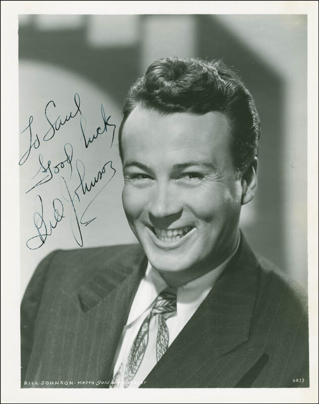 BILL (ACTOR) JOHNSON - INSCRIBED PHOTOGRAPH SIGNED