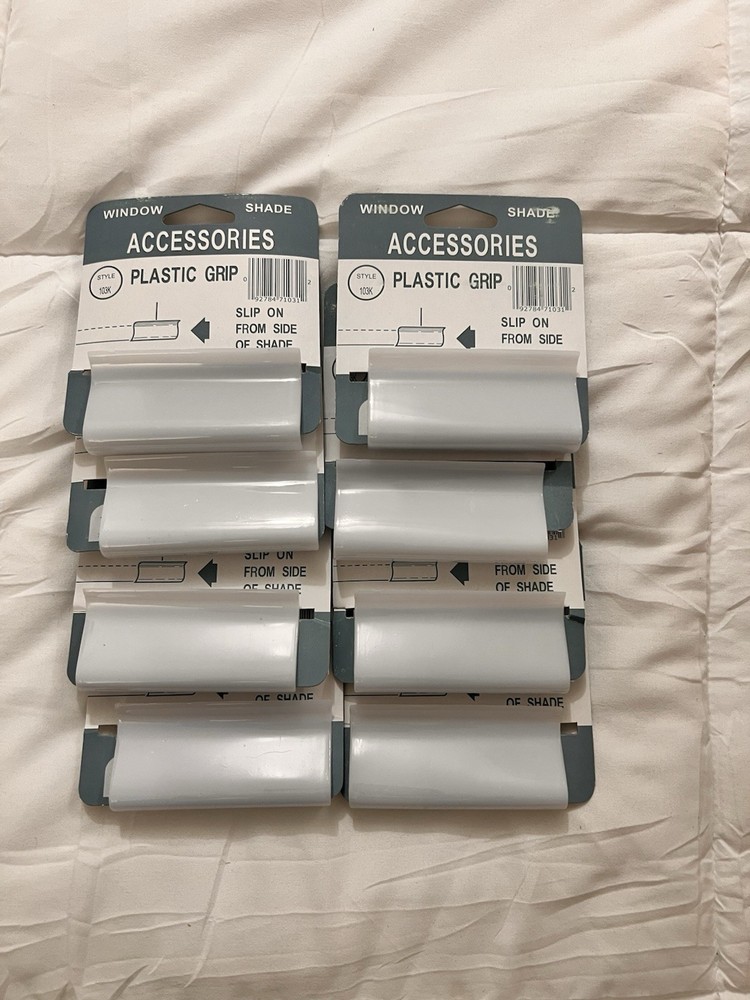 6Pieces Shade Pulls for Roller Shades, Window Shade Pulls, White Roller Shade.