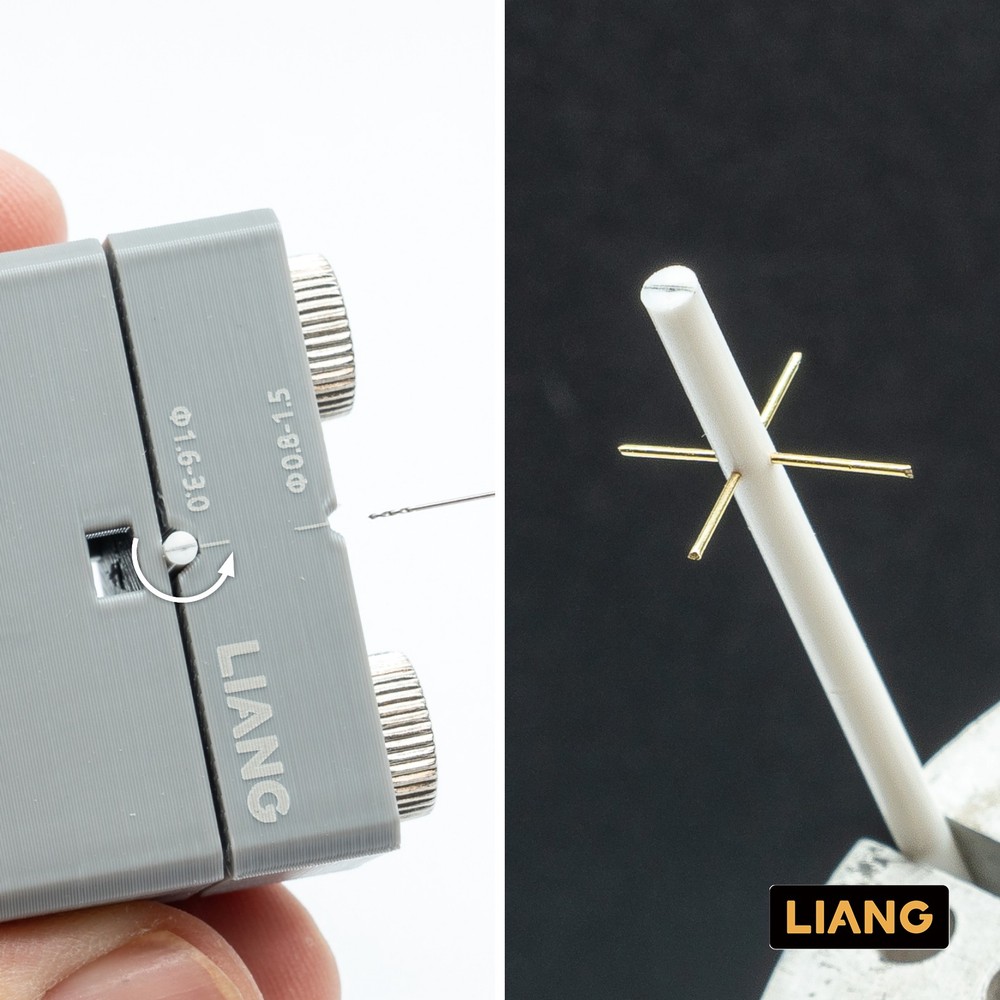LIANG 0231 Military Model Modification Tool - Round Rod Vertical Drill Guide